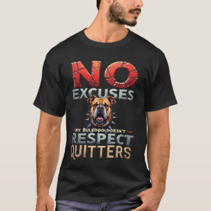 Lustiges Gym-Geschenk für Englische Bulldoggen-Hun T-Shirt