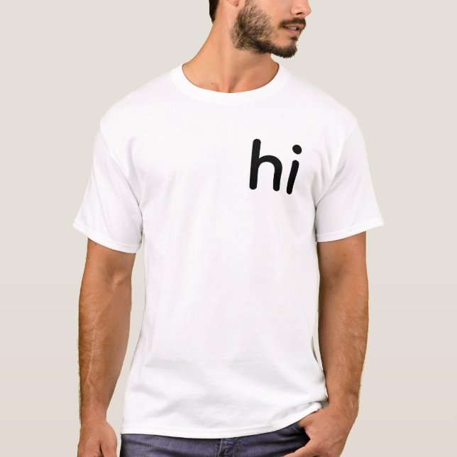 lustiges Hallo T-Shirt (Vorderseite)