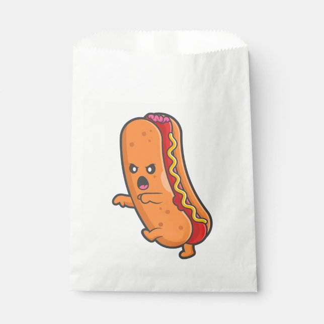 lustiges Hallover-Hot-Dog-Monster Geschenktütchen (Vorderseite)