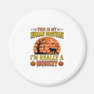 Lustiges Halloween-Affen-Mensch-Kostüm-Shirt-Desig Magnet
