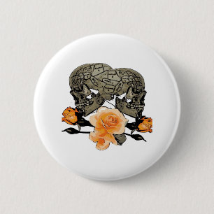 Lustiges Halloween "Bis dass der Tod uns scheidet" Button