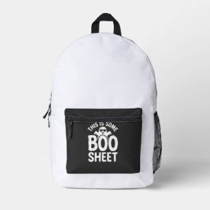 Lustiges Halloween Boo Sheet Gespenst Design_1 Bedruckter Rucksack