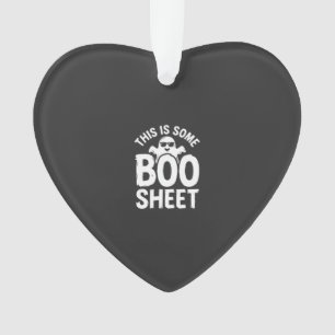 Lustiges Halloween Boo Sheet Gespenst Design_1 Ornament