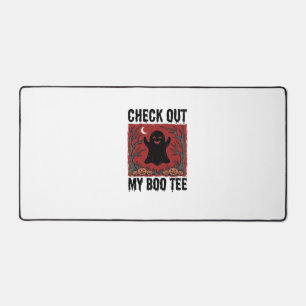 Lustiges Halloween-Geist Boo T-Shirt Vintage Vekto Schreibtischunterlage