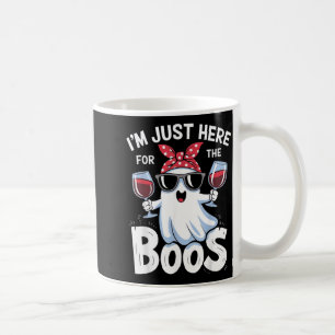 Lustiges Halloween-Geister-Design Ich bin hier für Kaffeetasse