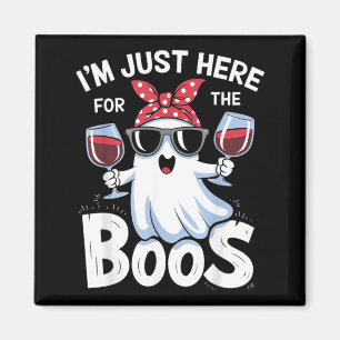 Lustiges Halloween-Geister-Design Ich bin hier für Magnet