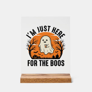 Lustiges Halloween-Gespenst, nur hier für die Buh- Acrylschild