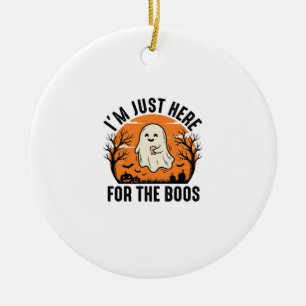Lustiges Halloween-Gespenst, nur hier für die Buh- Keramik Ornament