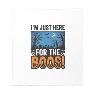 Lustiges Halloween-Gespenst T-Shirt Design im Vint Notizblock