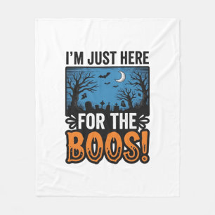 Lustiges Halloween-Gespenst Vintage T-Shirt Design Fleecedecke