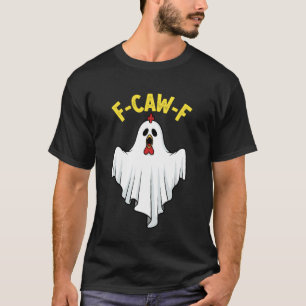 Lustiges Halloween-Hühner-Geist-Kostüm F-Caw-F T-Shirt