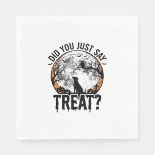 Lustiges Halloween-Hunde-Leckerli-Vintage-Vector-D Serviette