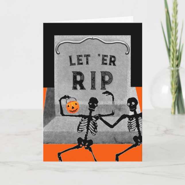Lustiges Halloween Karte (Vorderseite)