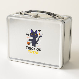 lustiges Halloween-Katzenkostüm Halloween-Geschenk Metall Brotdose