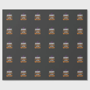 Lustiges Halloween-Kleines-Hexen-Zitat-Design Geschenkpapier