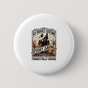 Lustiges Halloween-Kostenüm gebrochene Hexe Spukha Button