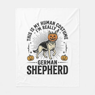 Lustiges Halloween-Kostüm für Deutsche Schäferhund Fleecedecke
