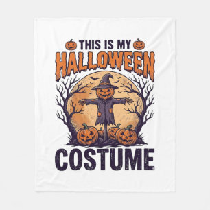 Lustiges Halloween-Kostüm Kürbis Hexe Shirt Design Fleecedecke