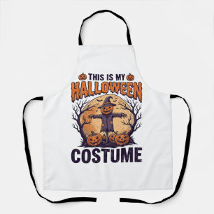 Lustiges Halloween-Kostüm Kürbis Hexe Shirt Design Schürze