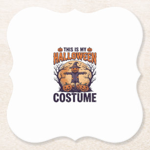 Lustiges Halloween-Kostüm Kürbis Hexe-Shirt-Design Untersetzer