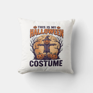 Lustiges Halloween-Kostüm Kürbis-Hexen-Shirt-Desig Kissen