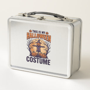 Lustiges Halloween-Kostüm Kürbis-Hexen-Shirt-Desig Metall Brotdose