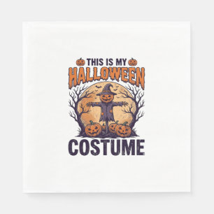 Lustiges Halloween-Kostüm Kürbis-Hexen-Shirt-Desig Serviette