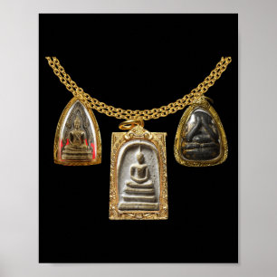 Lustiges Halloween-Kostüm mit thailändischem Buddh Poster