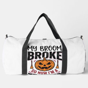 Lustiges Halloween-Lehrer-Besengin-Design_ Duffle Bag