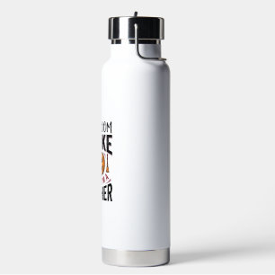 Lustiges Halloween-Lehrer-Besengin-Design_ Trinkflasche