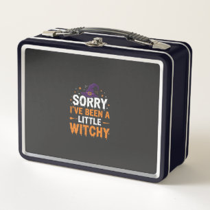 Lustiges Halloween Little Witchy Zitat Design Metall Brotdose