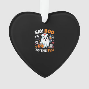 Lustiges Halloween-Nurse-Ghost-T-Shirt � �Sag Boo Ornament