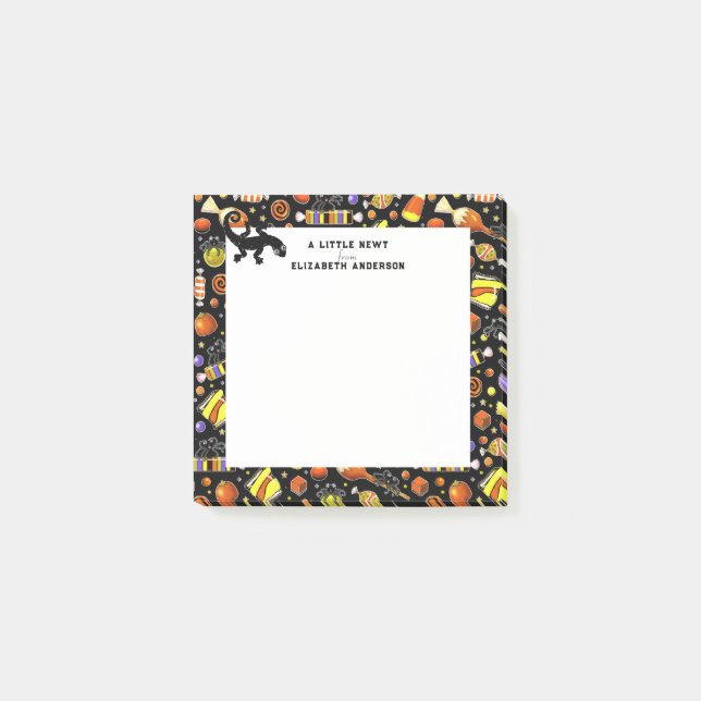 Lustiges Halloween Post-it Klebezettel (Vorderseite)