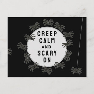 Lustiges Halloween Postkarte