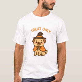 Lustiges Halloween-Pug-Hexe-T-Shirt T-Shirt