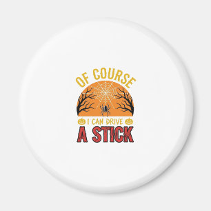 Lustiges Halloween-Schaltknüppel-Spinnennetz-Shirt Magnet