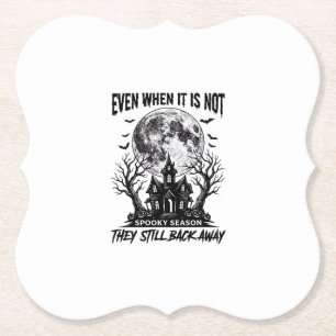 Lustiges Halloween-Shirt Gruselige Saison Lauf weg Untersetzer