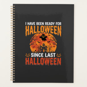 Lustiges Halloween Spukhaus Geist Mond Design Planer