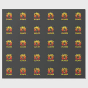 Lustiges Halloween Spukhaus Mich Auf Einem Design Geschenkpapier