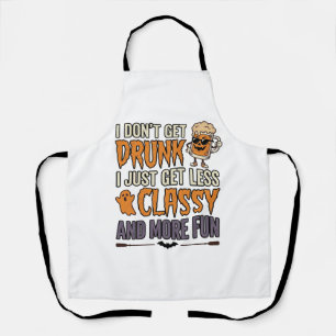 Lustiges Halloween-Trinken Weniger Klasse T-Shirt- Schürze