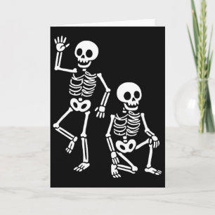 Lustiges Halloween Trump Skelett Trump _1 Karte