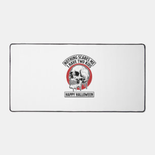 Lustiges Halloween Zwei Kinder Totenkopf T-Shirt D Schreibtischunterlage