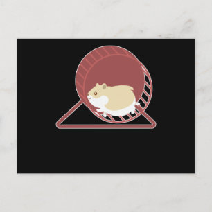 Lustiges Hamster-Design Nagetier Zwerghamster Gesc Postkarte