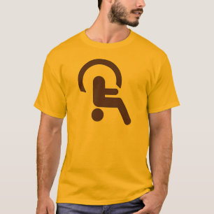 Lustiges Handicap auf dem Kopf Handicap-Shirt T-Shirt