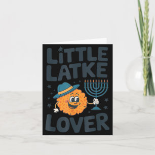 Lustiges Hanukkah Kleines Latke Jüdische Familie K Karte