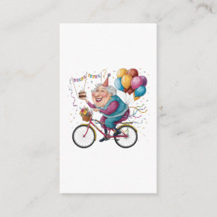 Lustiges Happy Birthday Oma Geschenk Radfahren Oma Begleitkarte