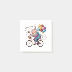 Lustiges Happy Birthday Oma Geschenk Radfahren Oma Post-it Klebezettel