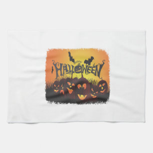 Lustiges Happy Halloween Design Geschirrtuch