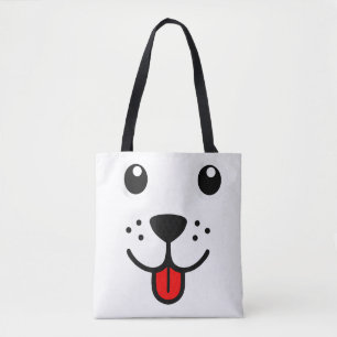 Lustiges Haustier Hund Welpe Glückliches Emoticon  Tasche