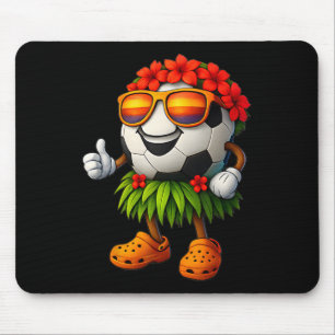 Lustiges Hawaii-Fußball Ll Hawaiianischer Tropisch Mousepad